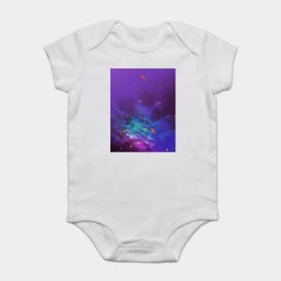 Purple Space Patrol Baby Bodysuit